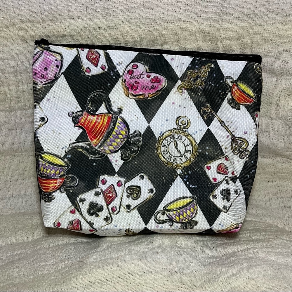 Alice in Wonderland Makeup Bag